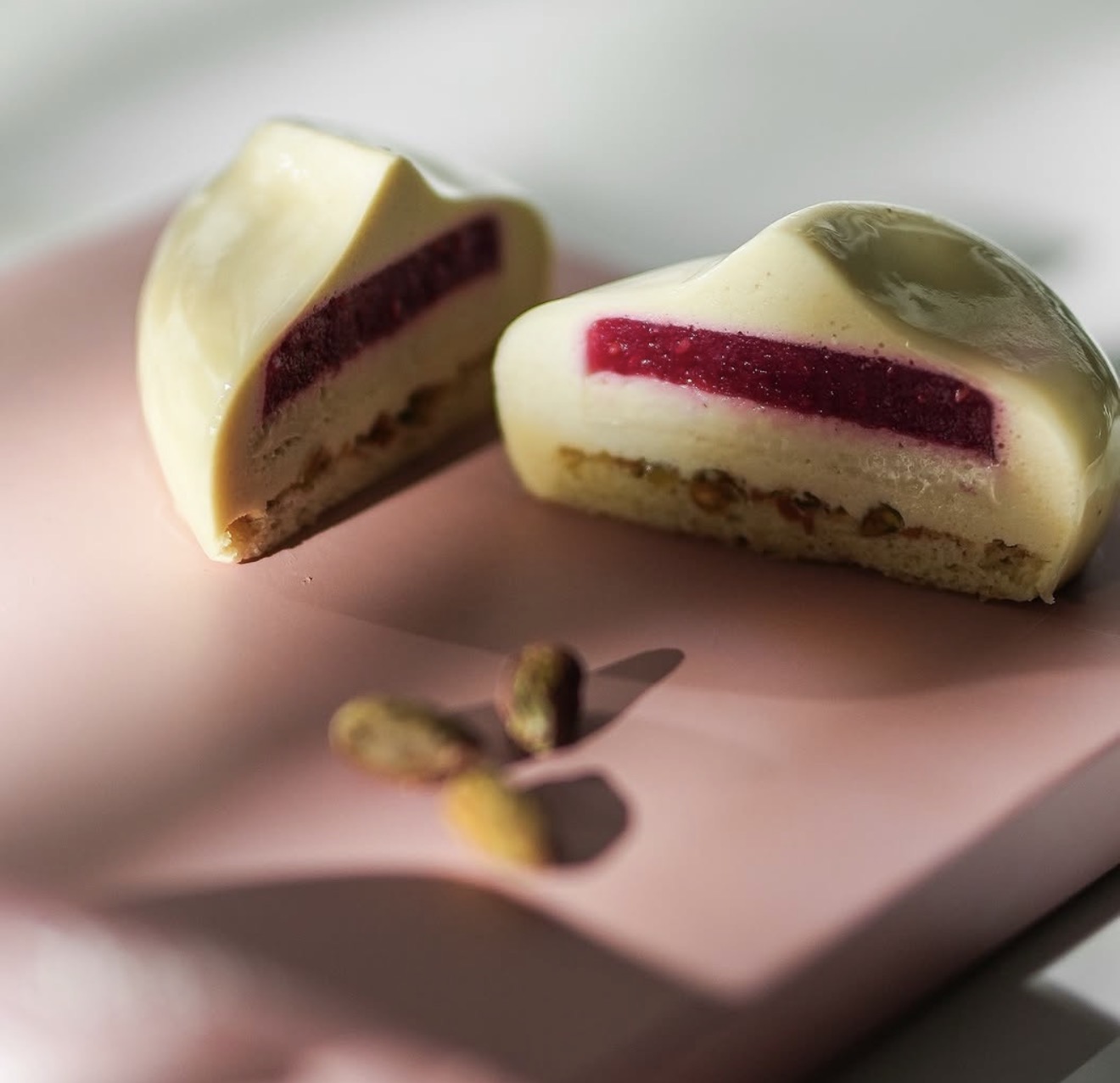 Entremet Framboise Pistache